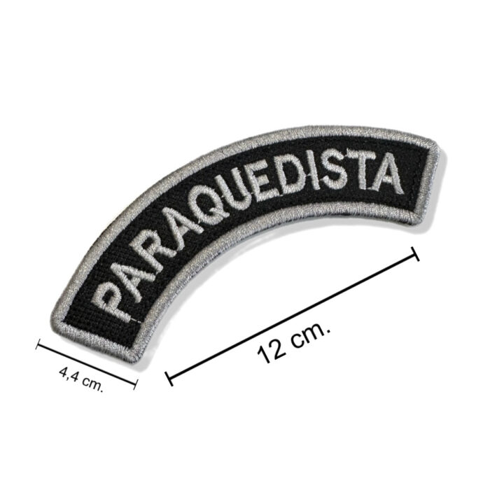 M0216-120B Tarja Paraquedista Patch Bordado 12x4,4cm - Imagem 2