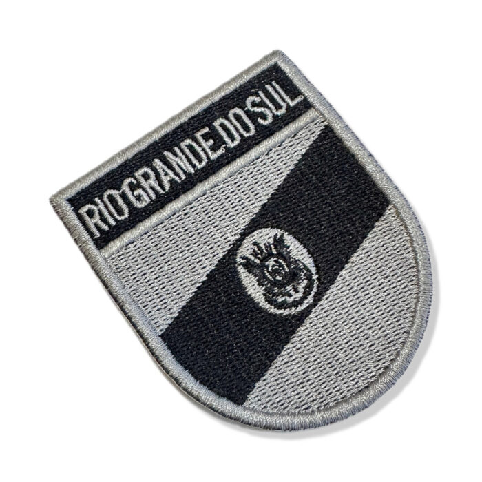 BE0019E-002 Bandeira Rio Grande do Sul Patch Bordado 6,8x8,0