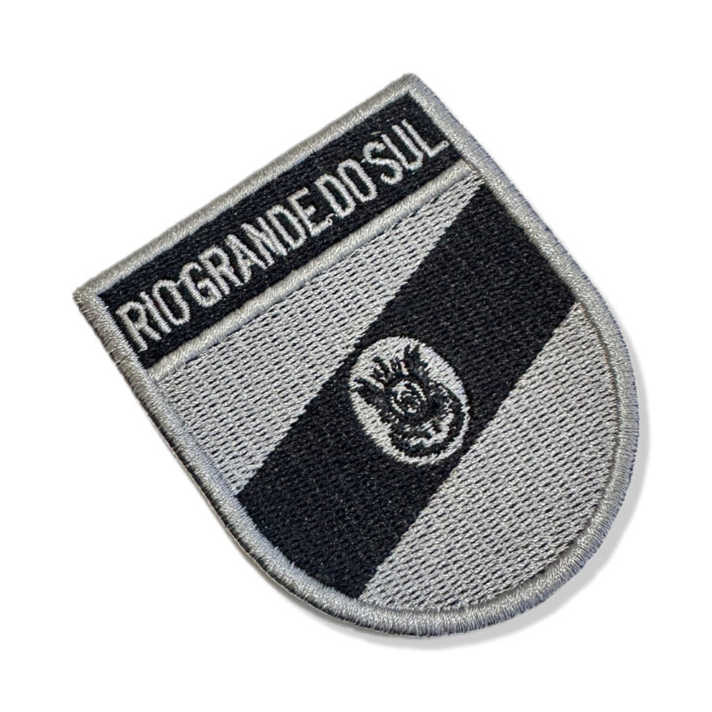 BE0019E-002 Bandeira Rio Grande do Sul Patch Bordado 6,8x8,0