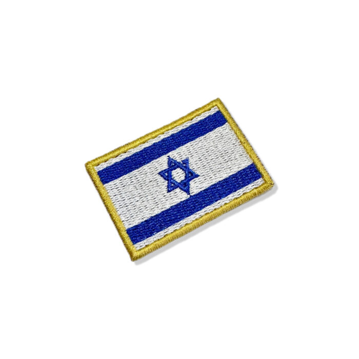 BP0009-011 Bandeira Israel Patch Bordado 5,7x3,8cm