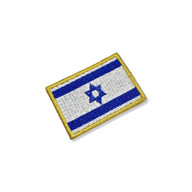 BP0009-011 Bandeira Israel Patch Bordado 5,7x3,8cm
