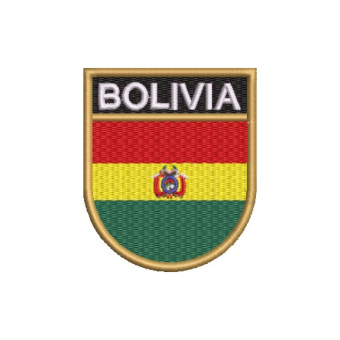 BP0029E-001 Bandeira Bolivia Patch Bordado 6,8x8 - Imagem 9