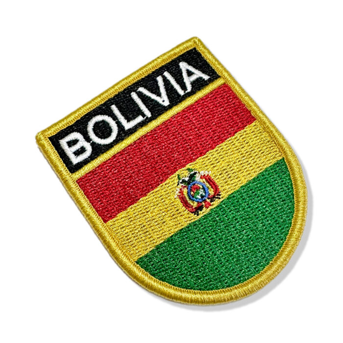 BP0029E-001 Bandeira Bolivia Patch Bordado 6,8x8 - Imagem 4