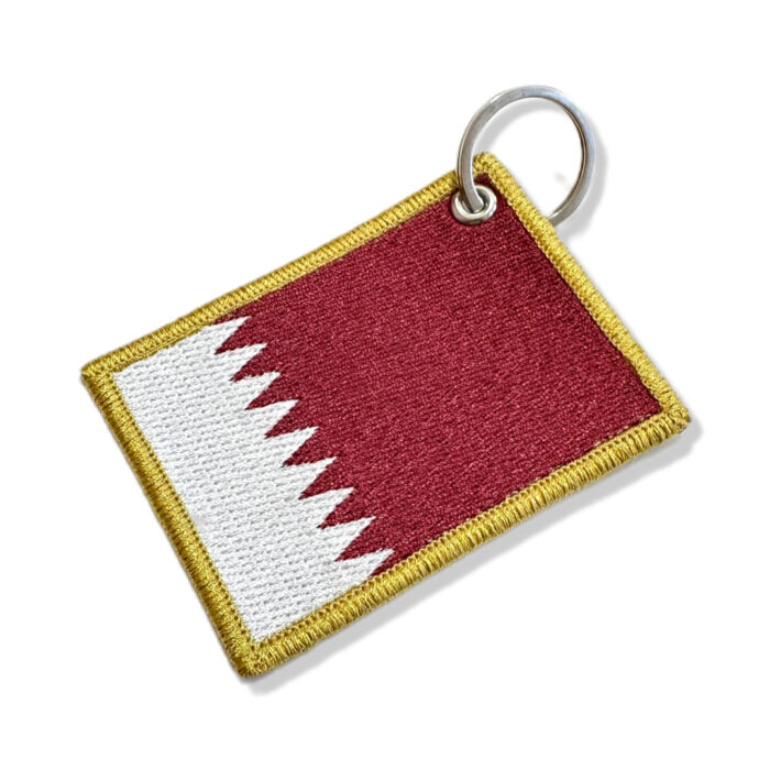 BP0213-075A Bandeira Qatar Patch Bordado 7,5x5,0cm - Imagem 7