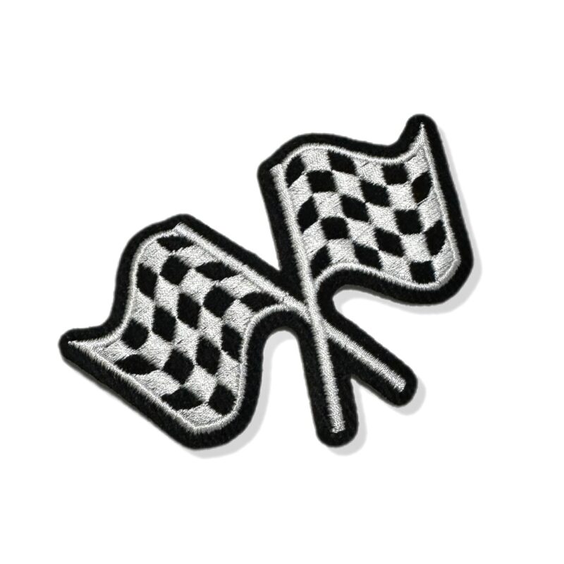 Bandeiras Racer CAR046T Patch Bordado para Macacão Kart