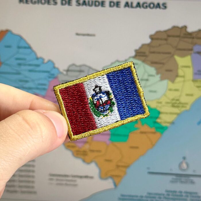 BE0398-031 Bandeira Alagoas Patch Bordado 3,8x2,5cm - Imagem 3