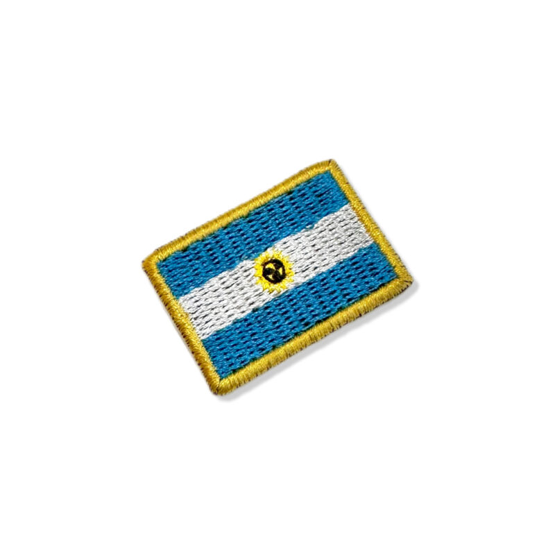 BP0032-031 Bandeira Argentina Patch Bordado 3,8x2,5cm