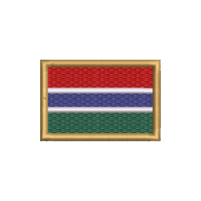 BP0196-011 Bandeira Gambia Patch Bordado 5,7x3,8cm - Imagem 9