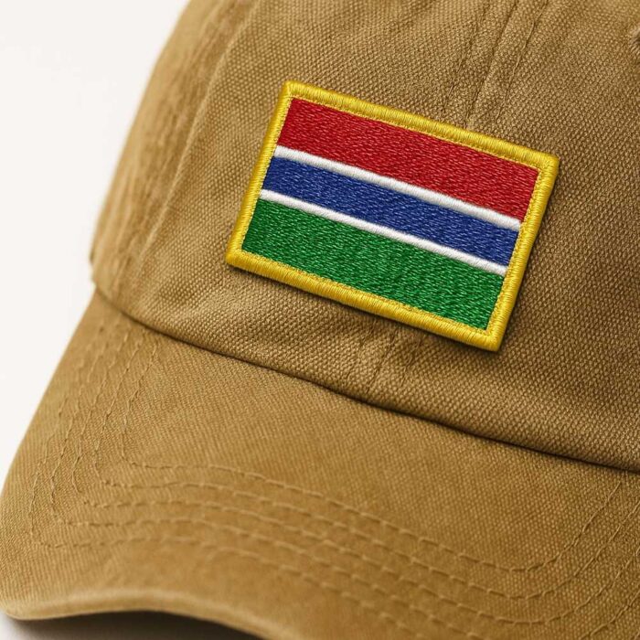 BP0196-011 Bandeira Gambia Patch Bordado 5,7x3,8cm - Imagem 5