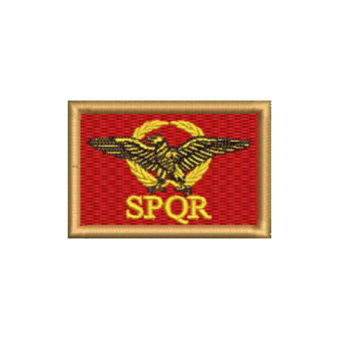 BP0234-011 Bandeira Império Romano Patch Bordado 5,7x3,8cm - Imagem 8