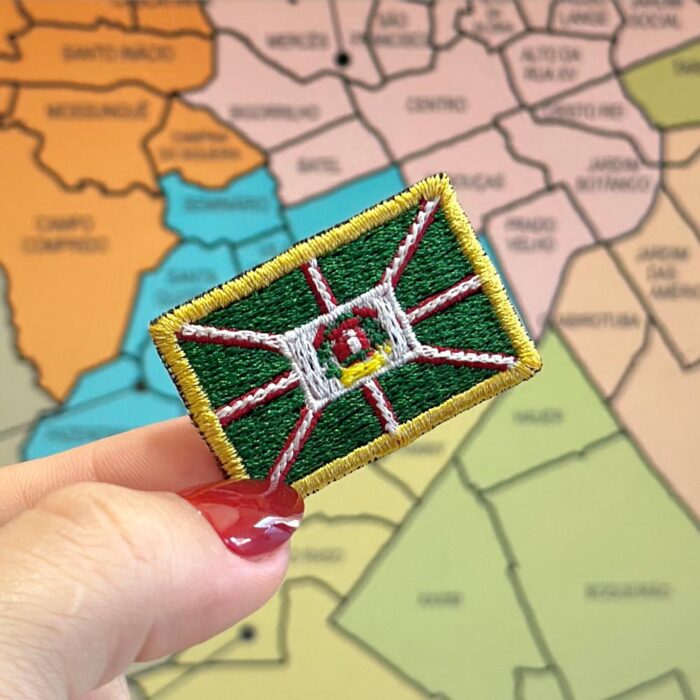 BC0001-031 Bandeira Curitiba Patch Bordado 3,8x2,5cm - Imagem 3