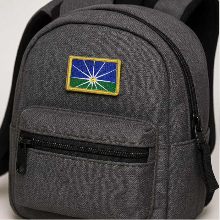 BC0011-011 Bandeira Uberlândia MG Patch Bordado 5,7x3,8cm - Imagem 6