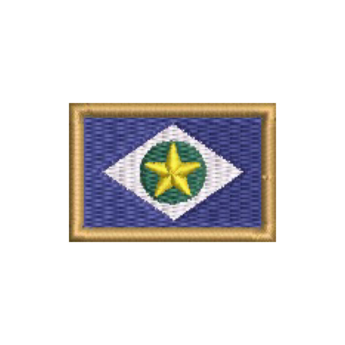 BE0193-031 Bandeira Mato Grosso Norte Patch Bordado 3,8x2,5 - Imagem 9