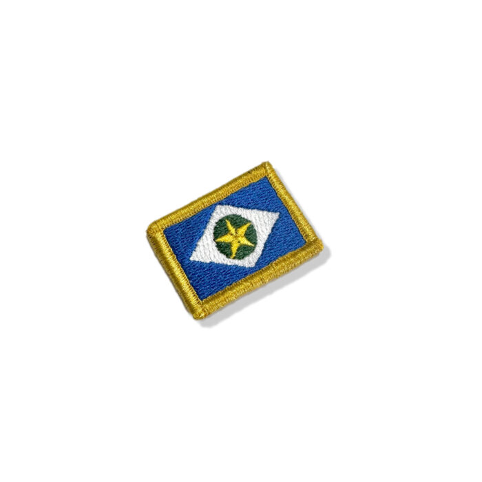 BE0193-031 Bandeira Mato Grosso Norte Patch Bordado 3,8x2,5 - Imagem 4