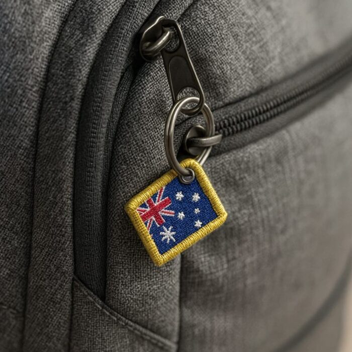 BP0007-031 Bandeira Austrália Patch Bordado 3,8x2,5cm - Imagem 8