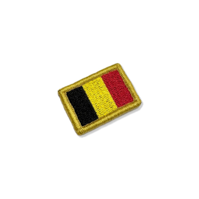 BP0215-031 Bandeira Bélgica Patch Bordado 3,8x2,5cm - Imagem 4