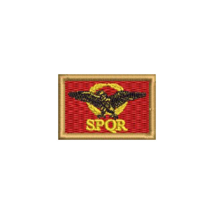 BP0234-031 Bandeira Império Romano Patch Bordado 3,8x2,5cm - Imagem 9