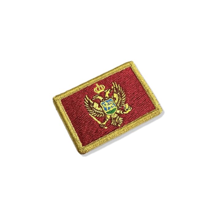 BP0243-011 Bandeira Montenegro Patch Bordado 5,7x3,8cm - Imagem 4