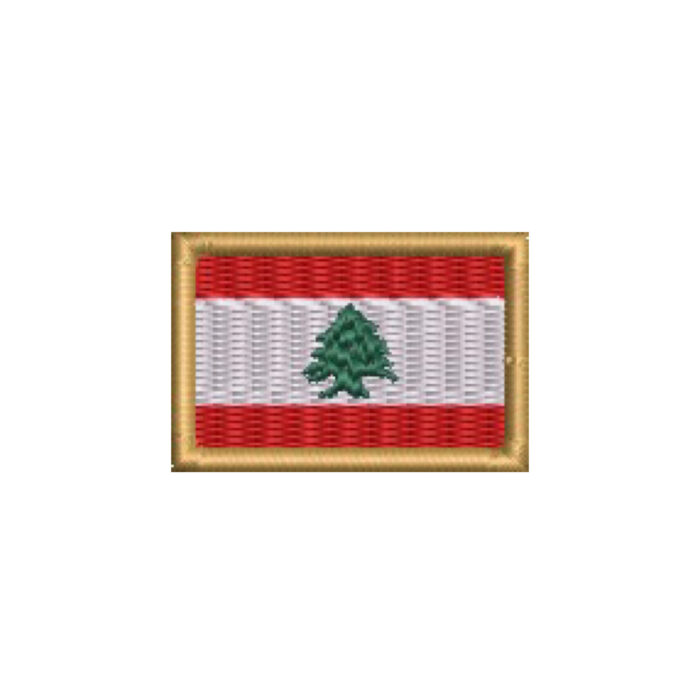 BP0446-031 Bandeira Líbano Patch Bordado 3,8x2,5cm - Imagem 9