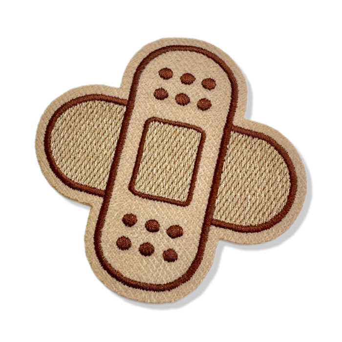 V0049-001 Curativo Fofo Patch Bordado 9,0x9,0cm