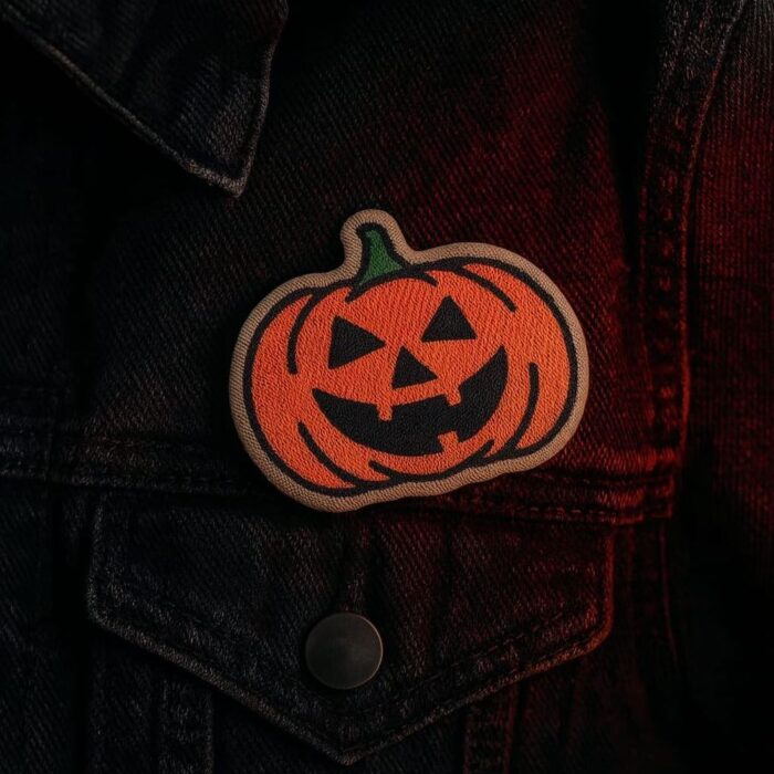 V0050-001 Abóbora Halloween Patch Bordado 6,8x8cm - Imagem 2
