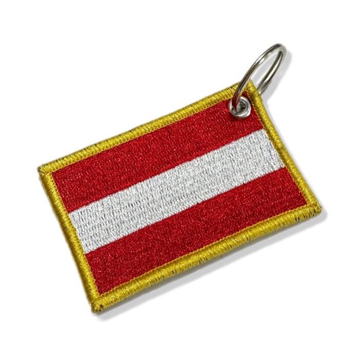 BP0003-001 Bandeira Áustria Patch Bordado 7,5x5,0cm - Imagem 7