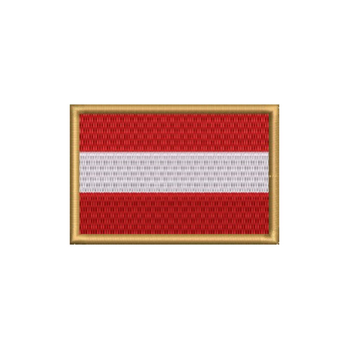 BP0003-001 Bandeira Áustria Patch Bordado 7,5x5,0cm - Imagem 8