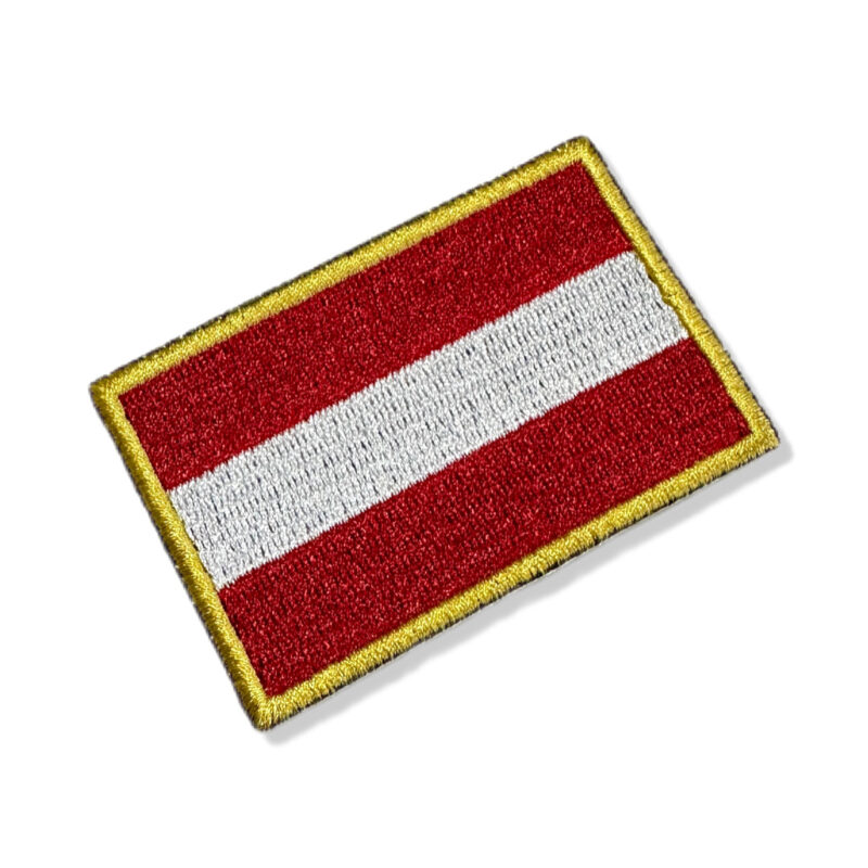 BP0003-001 Bandeira Áustria Patch Bordado 7,5x5,0cm