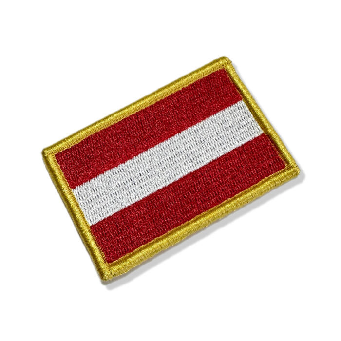 BP0003-001 Bandeira Áustria Patch Bordado 7,5x5,0cm - Imagem 4