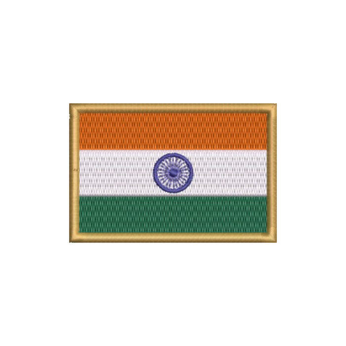 BP0191-001 Bandeira Índia Patch Bordado 7,5x5,0cm - Imagem 8