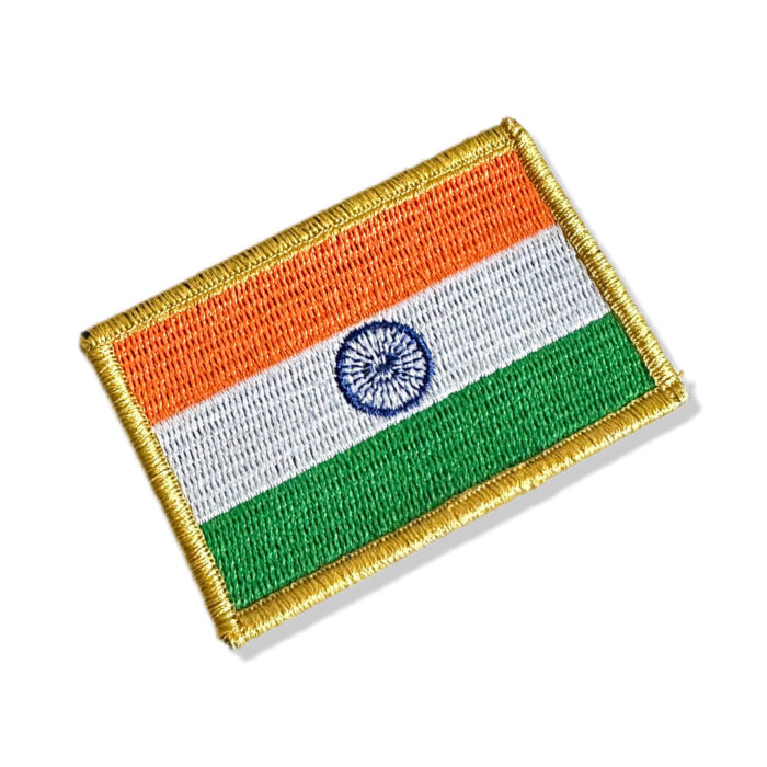 BP0191-001 Bandeira Índia Patch Bordado 7,5x5,0cm - Imagem 4