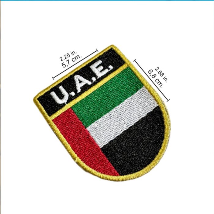 BP0210E-011 Bandeira U.A.E. Patch Bordado 5,7x6,8cm - Imagem 2