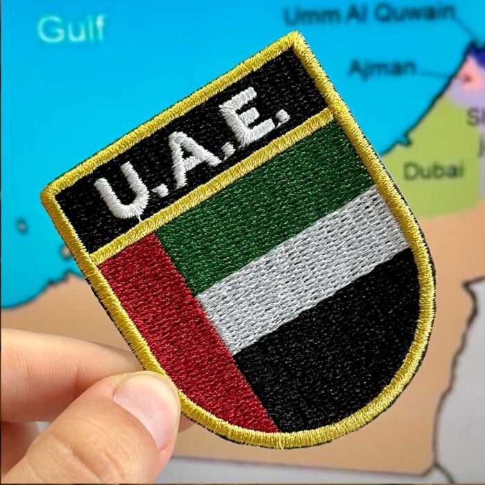 BP0210E-011 Bandeira U.A.E. Patch Bordado 5,7x6,8cm - Imagem 3