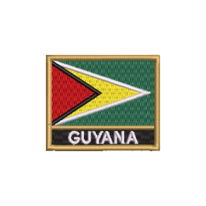 BP0224N-011 Bandeira Guiana Patch Bordado 5,7×4,8 cm - Imagem 8