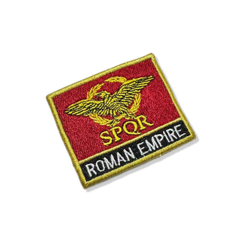 BP0234N-011 Bandeira Império Romano Patch Bordado 5,7x4,8cm