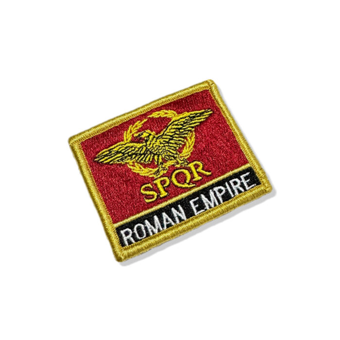 BP0234N-011 Bandeira Império Romano Patch Bordado 5,7x4,8cm - Imagem 4