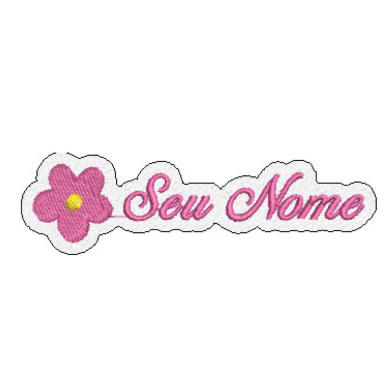 V0040-001 Nome Personalizado Patch Bordado Termo Adesivo