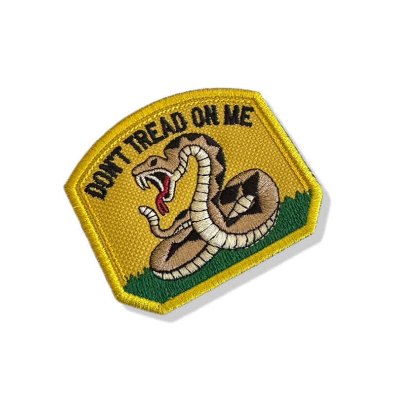 M0149-001 Don't Tread On Me Patch Bordado 7x6cm
