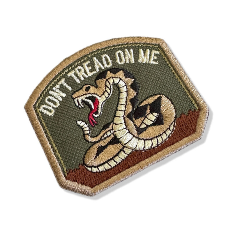 M0149-003 Don't Tread On Me Patch Bordado 7x6cm