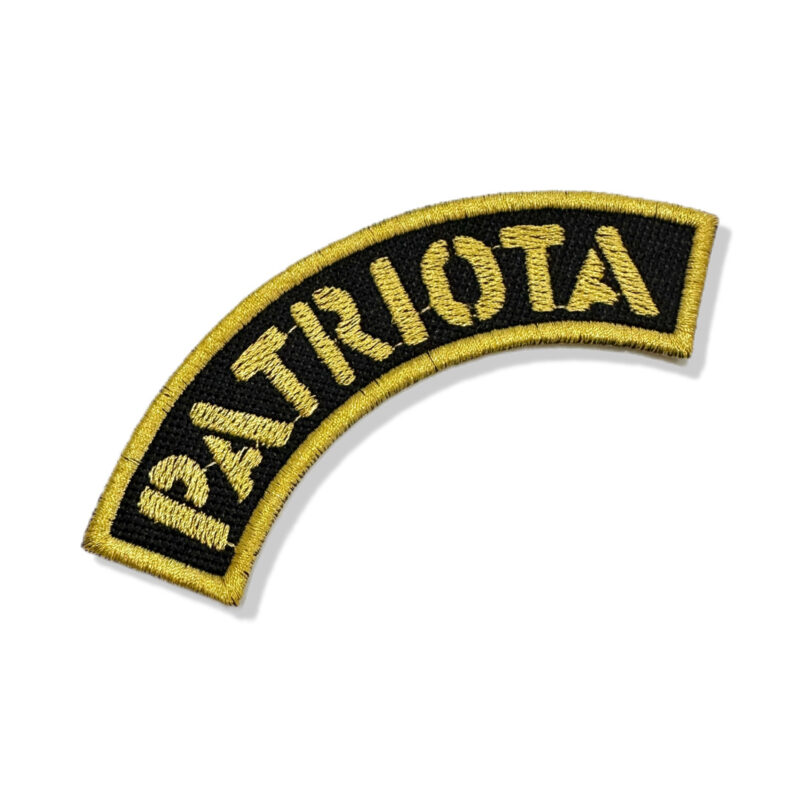 DGV003-02 Tarja Patriota Patch Bordado 11x2,7cm