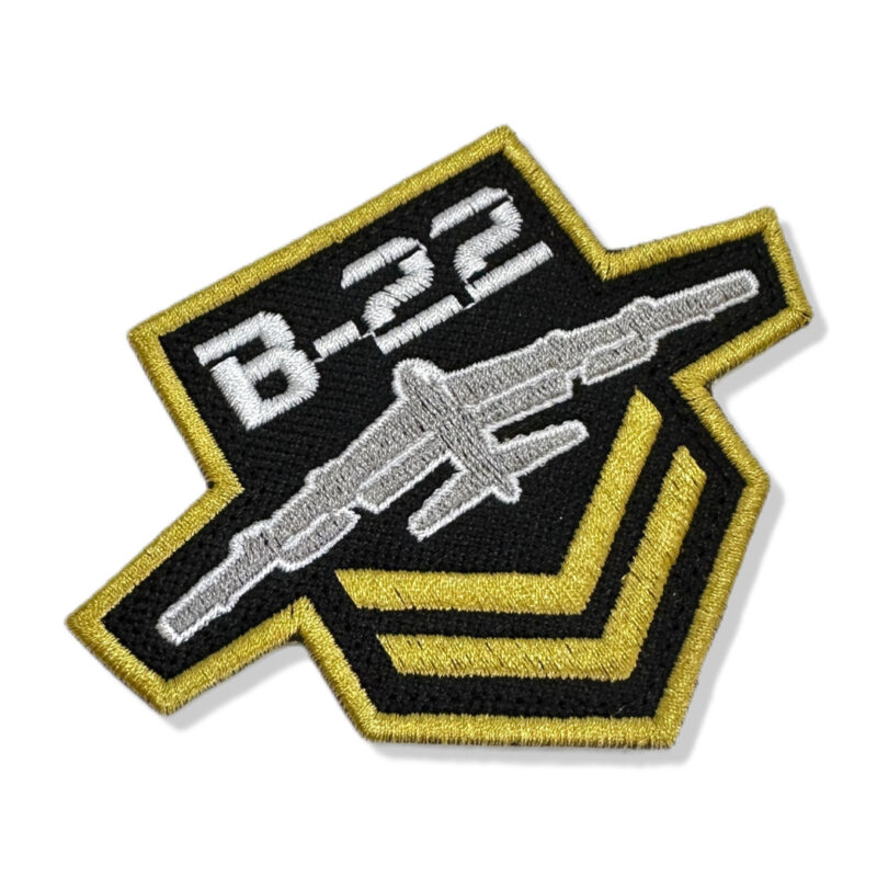 DGV004-01 B-22 Direita Brasil Patriota Patch Bordado 10x7,5 cm