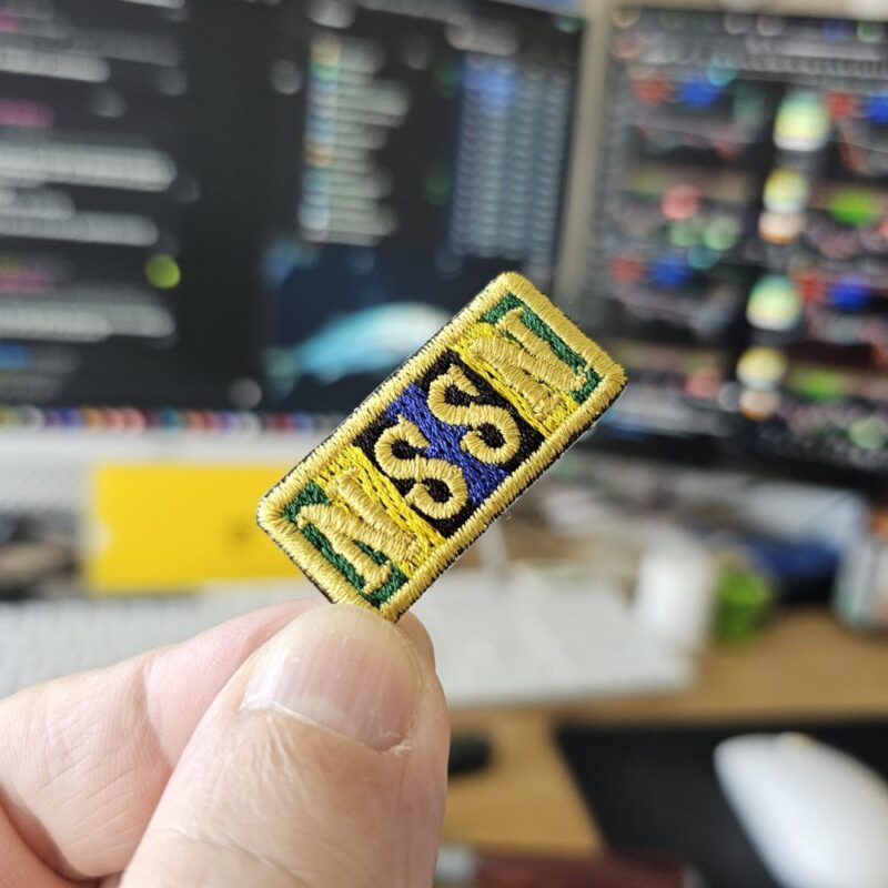 DN0514-037A Tarjeta NSSN Dourada Medalha Nacionaes Patch Bordado 3,7x1,5cm