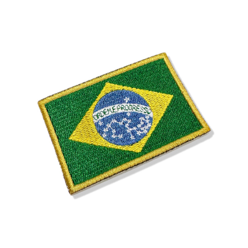 BP0403-001 Bandeira Brasil Patch Bordado 7,5x5,0cm
