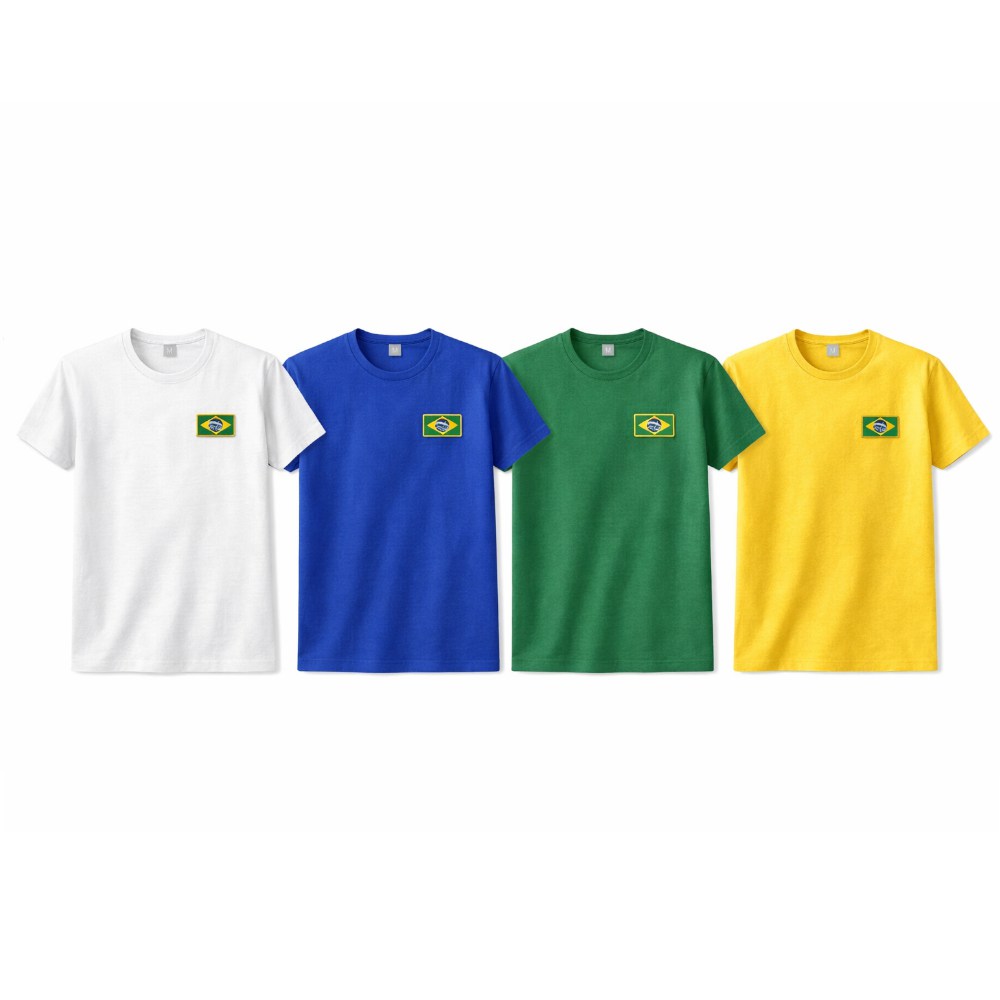 BP0403-011 Bandeira Brasil Patch Bordado 5,7x3,8cm - Imagem 7