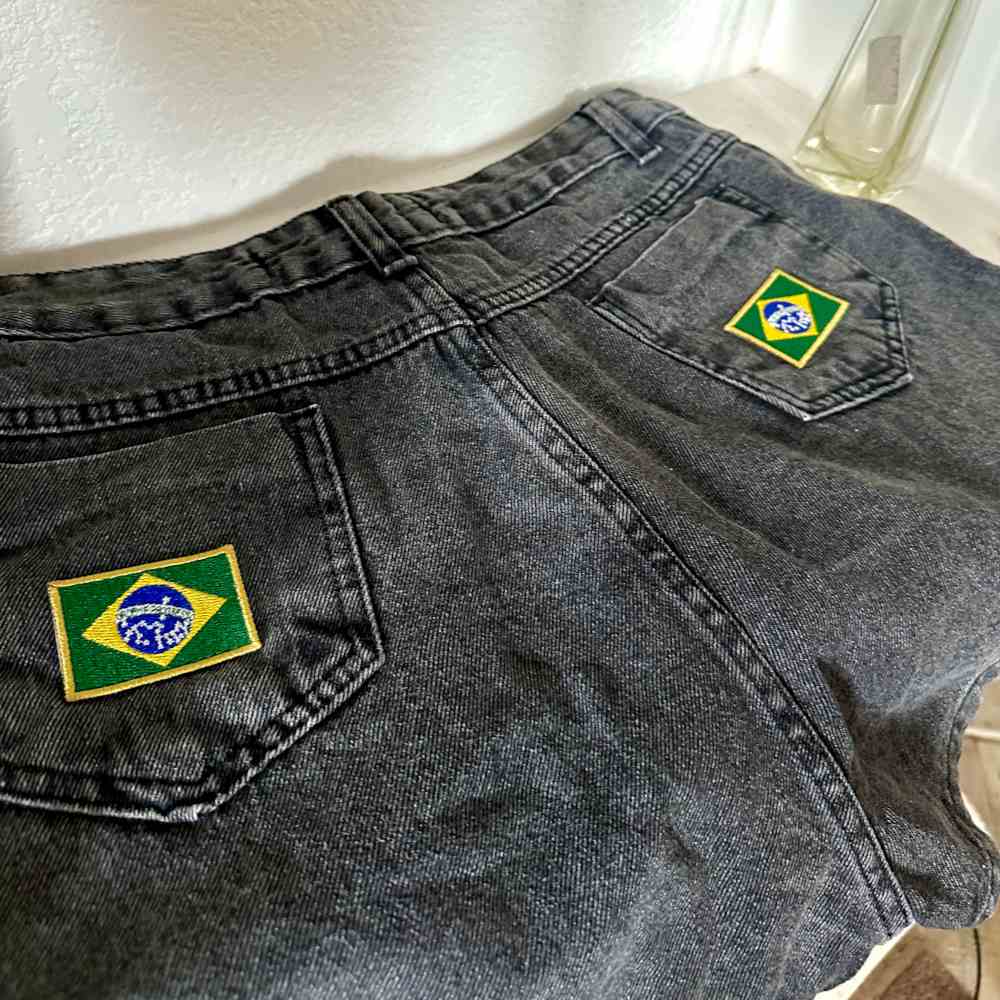 BP0403-011 Bandeira Brasil Patch Bordado 5,7x3,8cm - Imagem 9