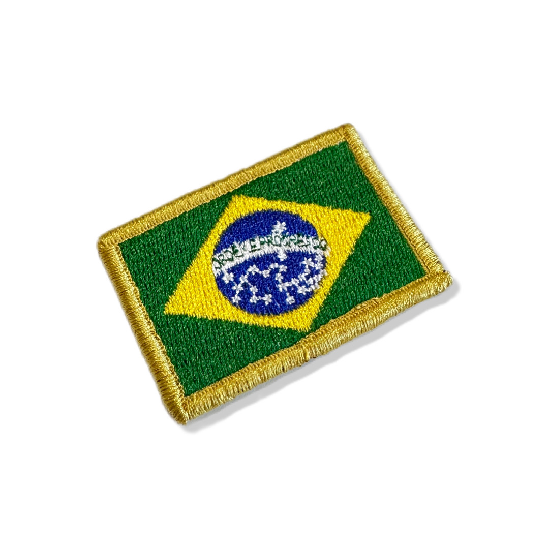 BP0403-011 Bandeira Brasil Patch Bordado 5,7x3,8cm - Imagem 3