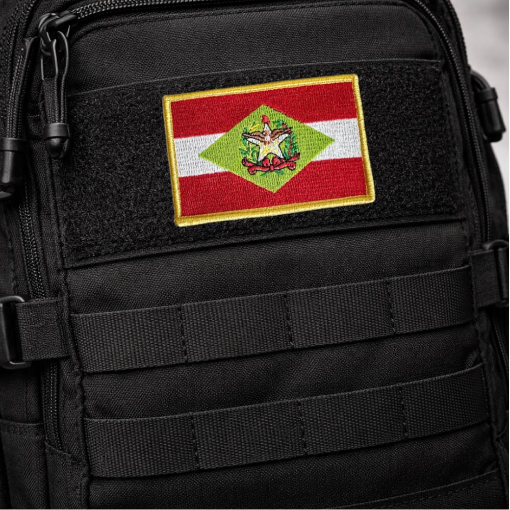 BE0168-021 Santa Catarina Patch Bordado 10,2x6,8cm - Imagem 4