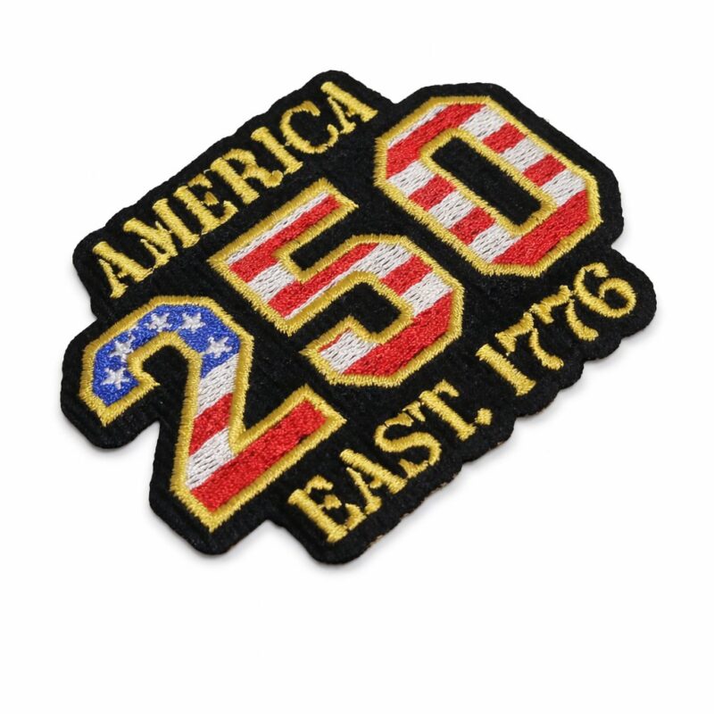V0062-090A Patch Bordado EUA 250 anos 1776 América-Estilo Militar