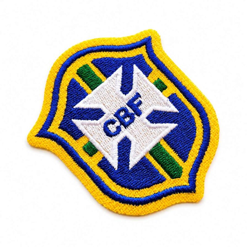 TBR063-070A Patch Bordado Brasil Escudo Futebol Copa Do Mund