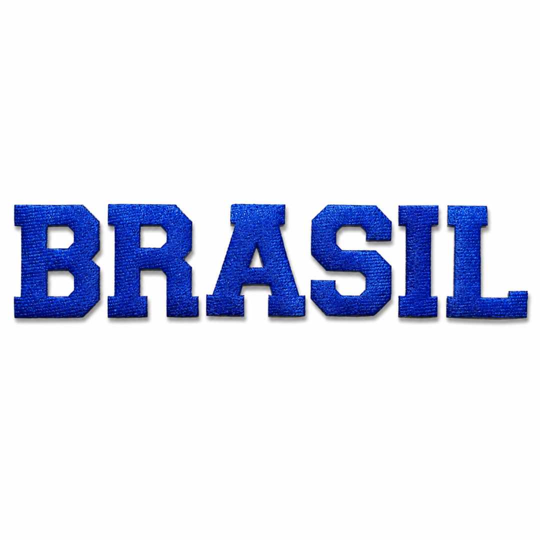 LN003-055A Patch Brasil em Tecido Termo Adesivo 25,5x 5,5cm - Imagem 8
